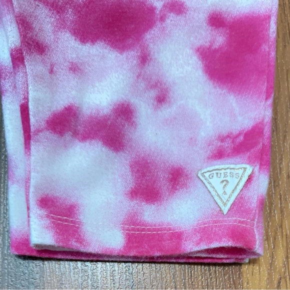 Guess Pink Tie-Dye and Gray shorts 2 piece set - Picture 2 of 8